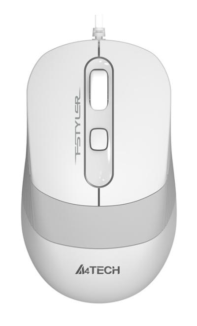 Мышь A4Tech Fstyler FM10 белый/серый оптическая (1600dpi) USB (4but) — фото 1