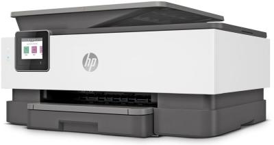 МФУ струйный HP OfficeJet 8023 (1KR64B) A4 Duplex WiFi USB RJ-45 черный/белый — фото 2