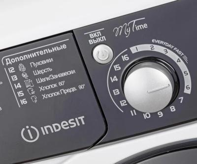 Стиральная машина фронтальная INDESIT EWSB 5085 BK CIS белый/черный — фото 6