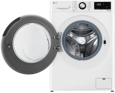Стиральная машина фронтальная LG F2V3PS6W белый/черный (8кг, пар, дозагрузка, AIDD) — фото 2