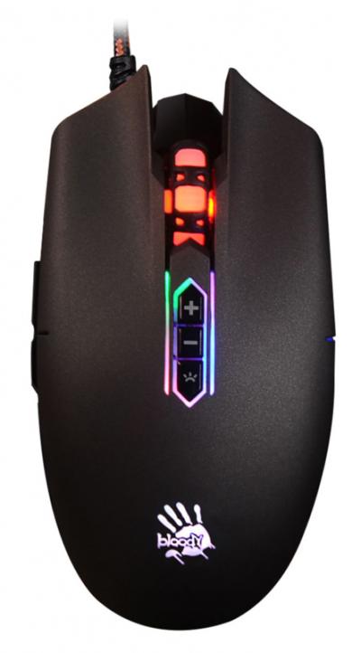 Мышь A4 Bloody Q80 черный оптическая USB игровая (8but) — фото 1