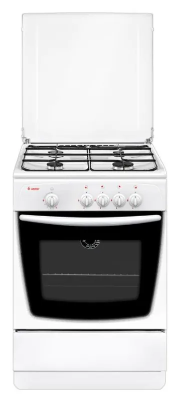 Плита газовая GEFEST 1200 С7 К38 белый (г/к конфорок,металлическая крышка, реш.сталь) — фото 1