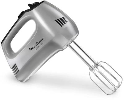 Миксер ручной MOULINEX HM310E10 белый /серебристый  [300w/ 5скоростей] — фото 3