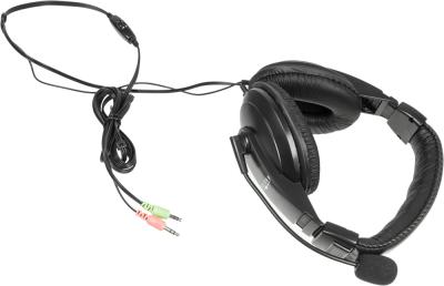 Наушники с микрофоном OKLICK HS-M137V черный 1.8м мониторные оголовье (614046) — фото 6