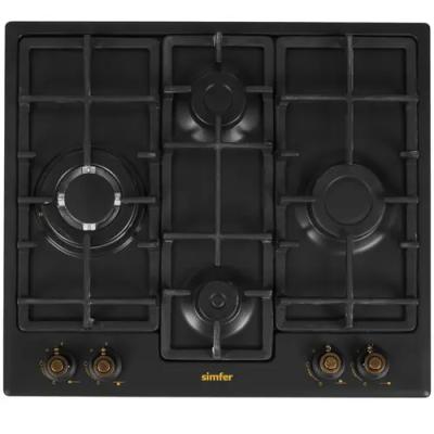 Поверхность газовая SIMFER H60V41L597 черный/бронза (ромб, ретро, чугун, г/к)