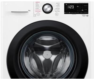 Стиральная машина фронтальная LG F2V3PS6W белый/черный (8кг, пар, дозагрузка, AIDD) — фото 14