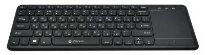 Клавиатура OKLICK 830ST черный USB беспроводная slim Multimedia Touch — фото 5