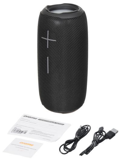 Портативная колонка DIGMA S-25 черный 10W 1.0 BT/3.5Jack/USB 2400mAh (SP2510B) — фото 8