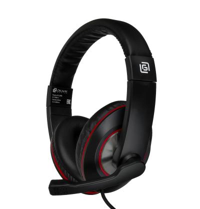 Наушники с микрофоном OKLICK HS-L390G DRAGON черный/красный 1.8м мониторные оголовье (JD-728S) — фото 8