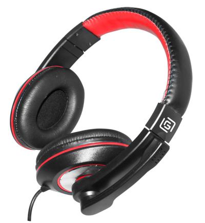 Наушники с микрофоном OKLICK HS-L390G DRAGON черный/красный 1.8м мониторные оголовье (JD-728S) — фото 6