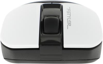 Мышь A4Tech Fstyler FG12S Panda белый/черный оптическая (1200dpi) silent беспроводная USB (3but) — фото 4