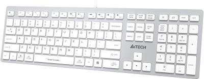 Клавиатура A4Tech Fstyler FX50 белый USB slim Multimedia (FX50 WHITE) — фото 10