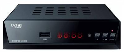 Цифровой ресивер DVB-T2 СИГНАЛ HD-600RU черный — фото 2