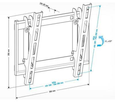 Кронштейн HOLDER LCD-T2609 черный — фото 2