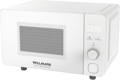 Микроволновая печь WILLMARK (WMO-206SWF) белый  [700w /20л /электрон] — фото 2