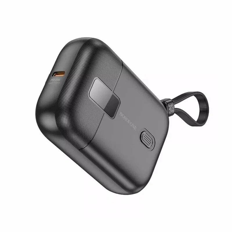 Мобильный аккумулятор BOROFONE BJ37 High, 10000mAh, PD20Вт, пластик,  кабель 8 pin , кабель Type-C, 3.0A, цвет: чёрный (1/48) (6941991105388) — фото 2