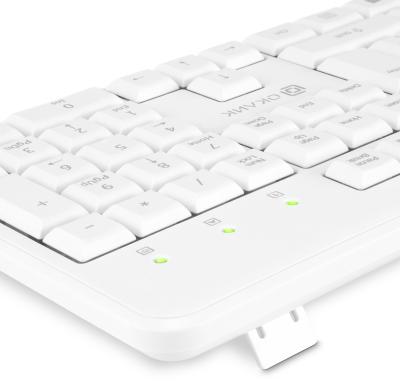 Клавиатура + мышь OKLICK S650 клав:белый мышь:белый USB (1875257) — фото 15