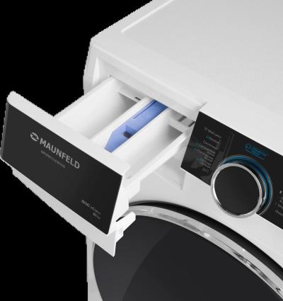 Стиральная машина фронтальная MAUNFELD MFWM1510WH06 белый/черный (10 кг, диспл, инвертор) — фото 3