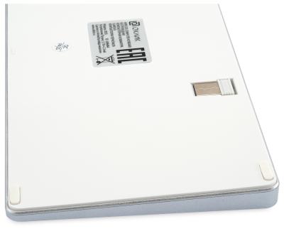 Клавиатура OKLICK 855S серебристый USB беспроводная BT/Radio slim Multimedia (1696464) — фото 8