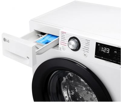 Стиральная машина фронтальная LG F2V3PS6W белый/черный (8кг, пар, дозагрузка, AIDD) — фото 13