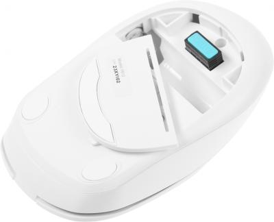 Мышь A4Tech Fstyler FB12 белый оптическая (1200dpi) беспроводная BT/Radio USB (3but) (FB12 WHITE) — фото 6