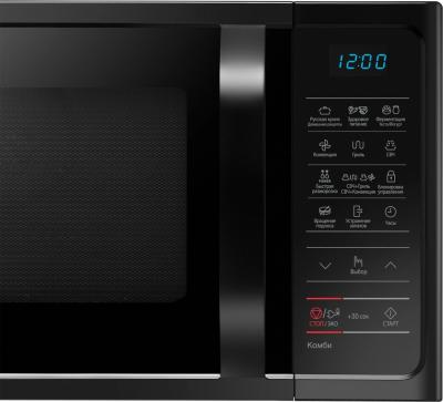 Микроволновая печь SAMSUNG MC28H5013AK/BW черный (электрон.,конвекция, гриль, 900Вт, 28л) — фото 4