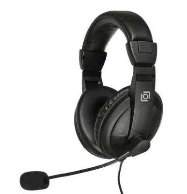 Наушники с микрофоном OKLICK HS-M137V черный 1.8м мониторные оголовье (614046)