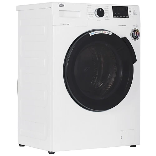 Стиральная машина фронтальная BEKO WSPE7612W белый (7 кг, пар) — фото 2