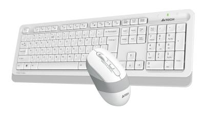 Клавиатура + мышь A4 Fstyler FG1010 клав:белый/серый мышь:белый/серый USB беспроводная Multimedia — фото 17