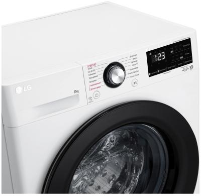 Стиральная машина фронтальная LG F2V3PS6W белый/черный (8кг, пар, дозагрузка, AIDD) — фото 11