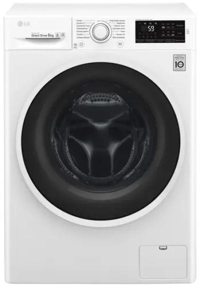 Стиральная машина фронтальная LG F2J6TN0W белый/черный (дозагрузка)