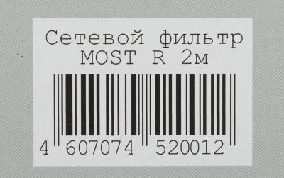 Сетевой фильтр MOST Hard H6, белый, 2 м — фото 8
