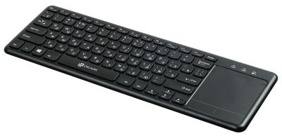 Клавиатура OKLICK 830ST черный USB беспроводная slim Multimedia Touch — фото 7