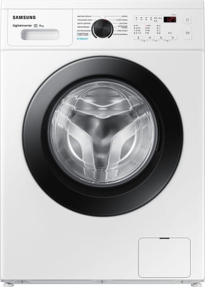 Стиральная машина фронтальная SAMSUNG WW60AG4S00CELP белый/черный (6кг, пар) — фото 1