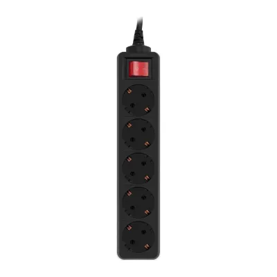 Сетевой фильтр PC PET AP01006-5-BK 5м (5 розеток) черный