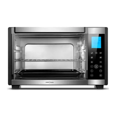 Мини-печь Krona KRMO05 OFEN 35 BLS (35л) 1600w /черный, сталь <дисплей /сенсор>
