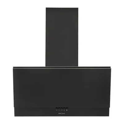 Вытяжка каминная наклонная Krona Olly 600 black PB черный (500 м³/ч)