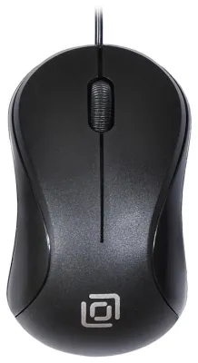 Мышь OKLICK 115S черный оптическая (800dpi) USB для ноутбука