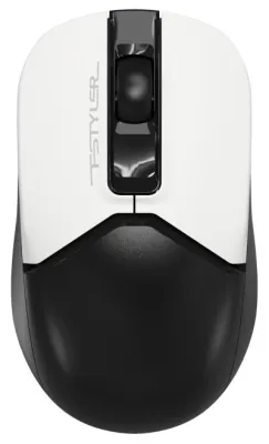 Мышь A4Tech Fstyler FB12 белый/черный оптическая (1200dpi) беспроводная BT/Radio USB (3but) (FB12 PANDA)