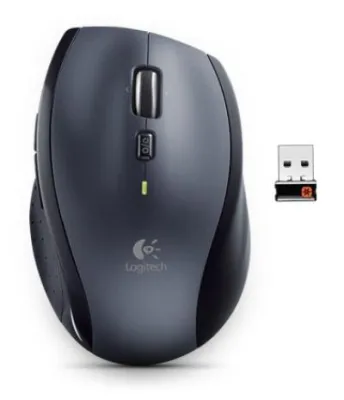 Мышь Logitech M705 серебристый/черный лазерная (1000dpi) беспроводная