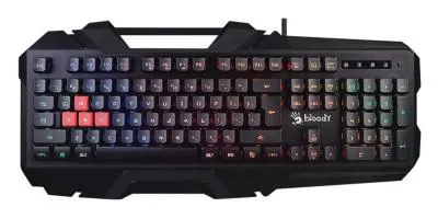 Клавиатура A4Tech Bloody B150N черный USB for gamer LED