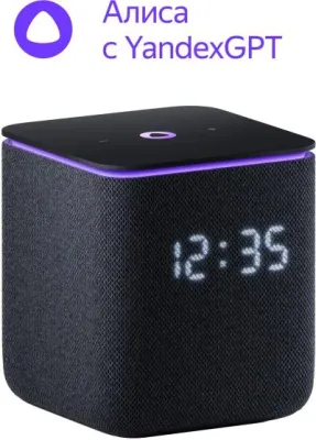 Умная колонка Яндекс Станция Миди с Zigbee черный  (YNDX-00054BLK)