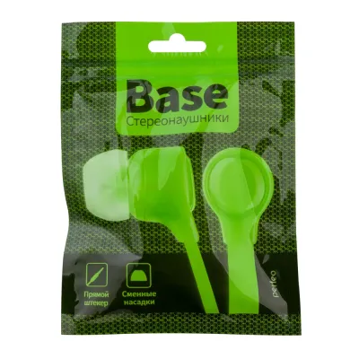 Наушники PERFEO PF-Base, лайм