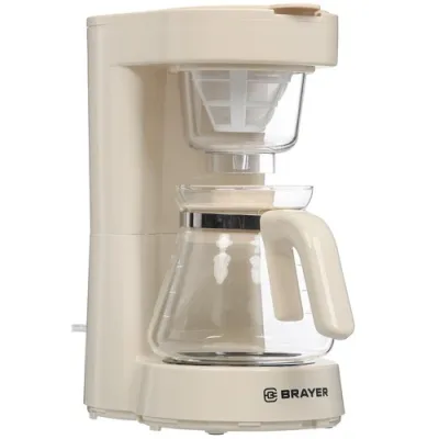 Кофеварка капельная BRAYER BR1123YE бежевый (700w /0.75мл)