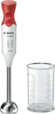 Блендер погружной BOSCH MSM 64110 белый/красный  [450w]