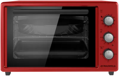 Мини-печь MAUNFELD MMO-373MR01  (37л) 1400w /красный