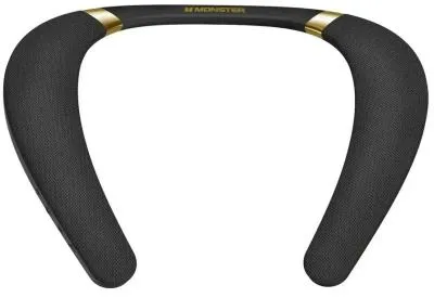 Портативная колонка MONSTER Boomerang MS31901 3W*2 5V/1A 3.7V/800mAh/Воротник IPX7 черный и золотой