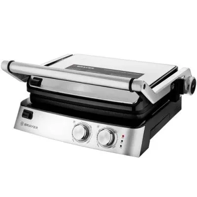 Электрогриль BRAYER BR2007 черный (2000w /29×23см)