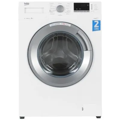 Стиральная машина фронтальная BEKO WSDN63512ZSW белый/серебро (6кг, пар)