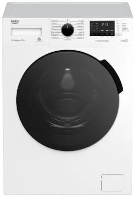 Стиральная машина фронтальная BEKO RSPE78612W белый/черный (пар, инвертор)